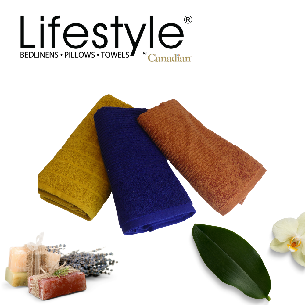 Lifestyle by Canadian T7-Cotton Bath Towels Assorted Colors Lifestyle by Canadian