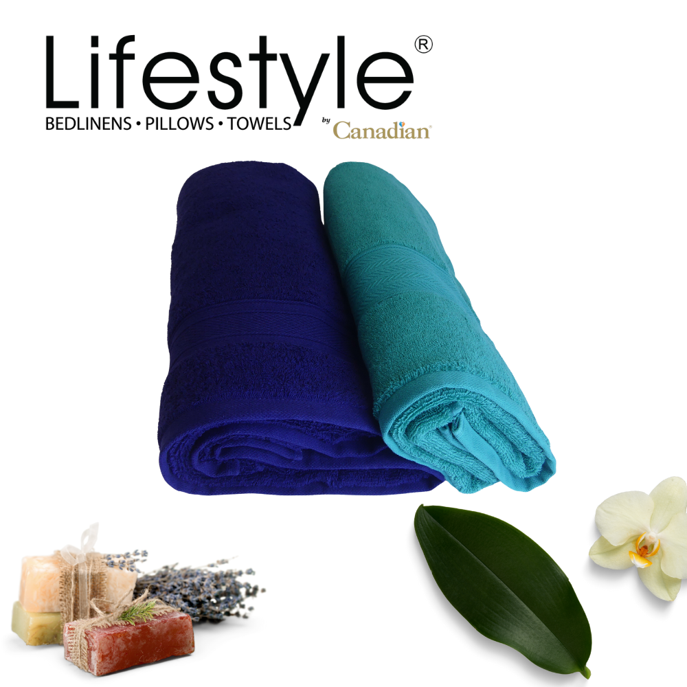 Lifestyle by Canadian T7-Cotton Bath Towels Assorted Colors Lifestyle by Canadian