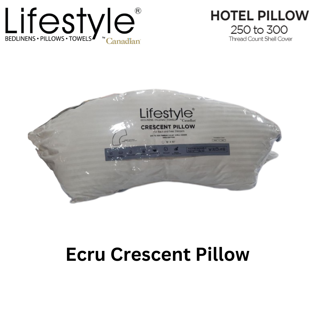 Hotel Crescent PillowCase Only- 300 Thread Count Cover Lifestyle by Canadian