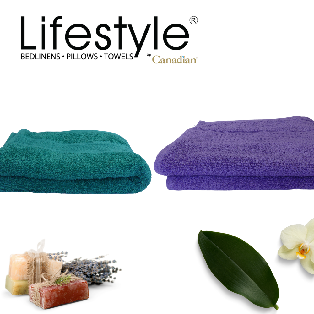 Lifestyle by Canadian T7-Cotton Bath Towels Assorted Colors Lifestyle by Canadian
