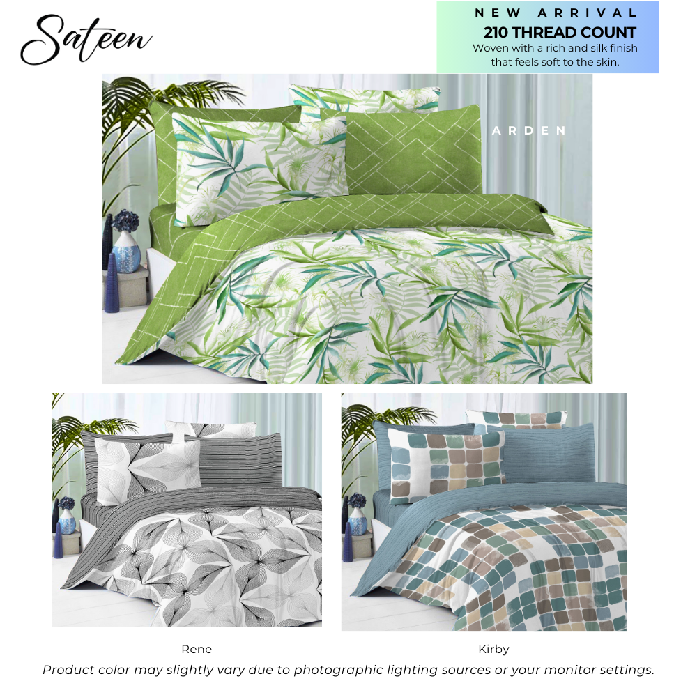 Lifestyle by Canadian Sateen 100% Cotton Bedsheet Set- Arden Lifestyle by Canadian