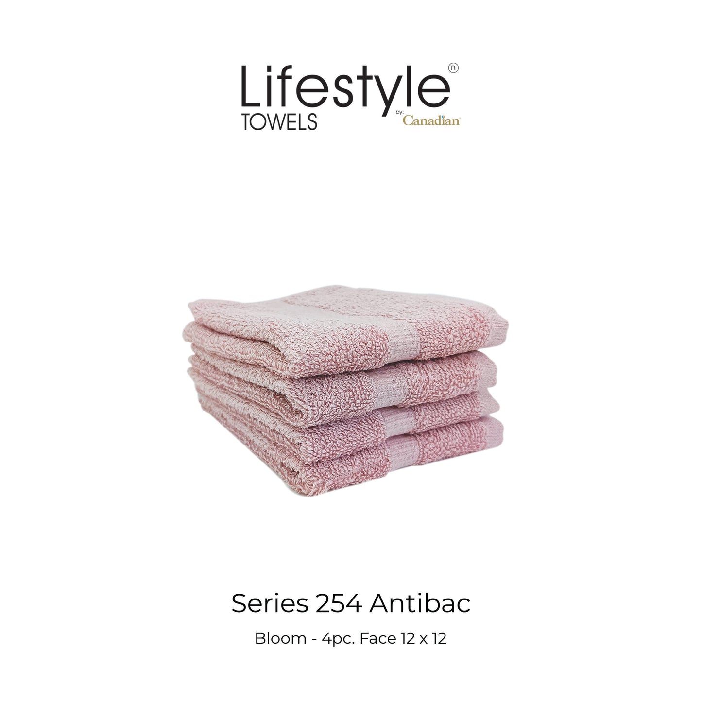 LifestylebyCanadian 254 Antibac Towel (Bath 25x50/Fingertip 12x20/Face 12x12) Lifestyle by Canadian