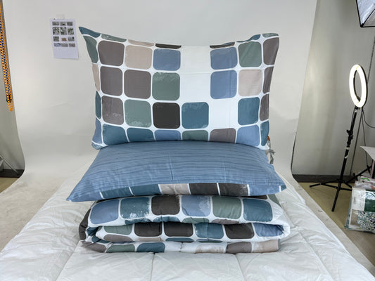 4PC I 3PC I COMFORTER I BEDSHEET SET I Sateen Cotton 100% I Lifestyle by Canadian Design: Kirby