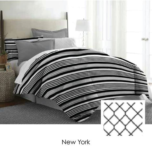 4PC I 3PC I COMFORTER I DUVET COVER BEDSHEET USA COTTON 300TC I Design: NEW YORK (Copy) Lifestyle by Canadian