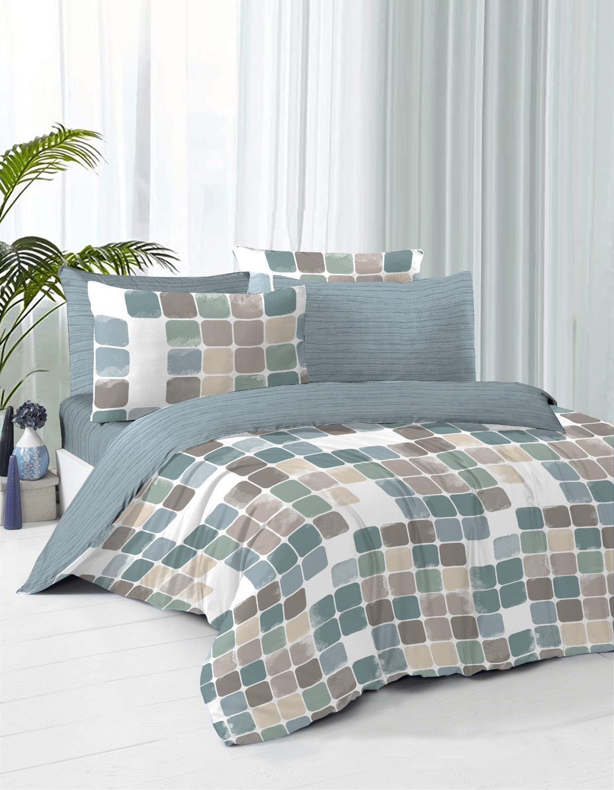 Lifestyle by Canadian Sateen 100% Cotton Bedsheet Set- Kirby Lifestyle by Canadian