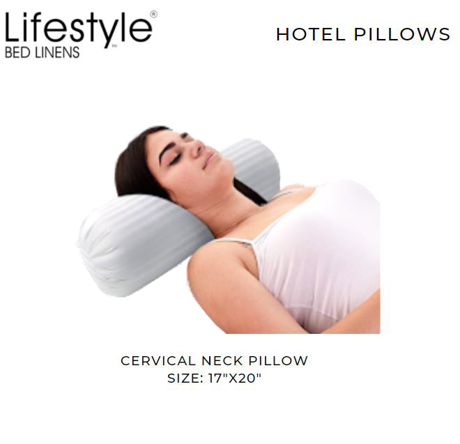 Hotel Neck Pillows - 300 Thread Count Cover Lifestyle by Canadian