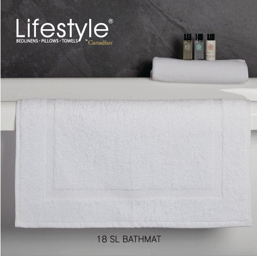 BATHROOM MAT I Greek Border 100% Cotton Bathmat Lifestyle by Canadian