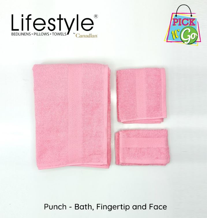 LifestylebyCanadian 69-2 Pick Go Towel (Bath,Figertip,Face) Lifestyle by Canadian