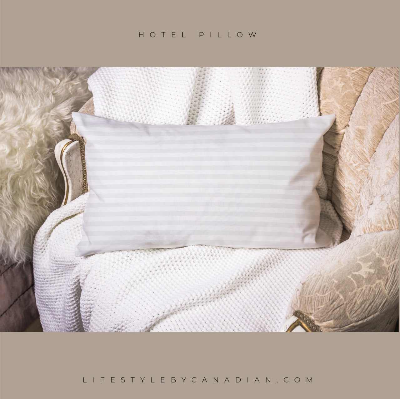 Hotel Body Pillows - 300 Thread Count Cover I HUGGABLE PILLOW Lifestyle by Canadian