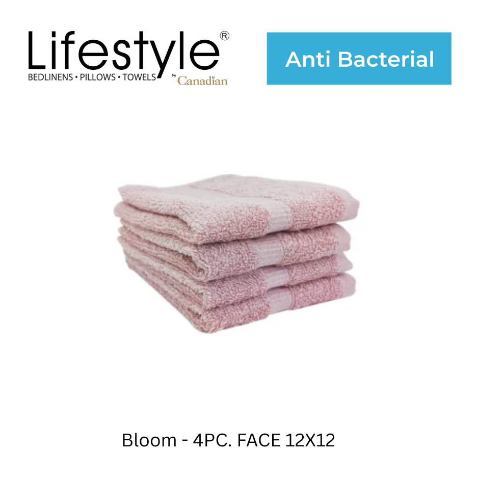 Antibac  100% Cotton Towel Bath I Fingertip I Face  I Lifestyle by Canadian #254