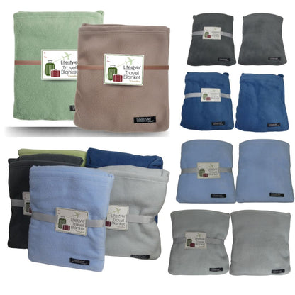 Travel Blanket, Warm and Soft Fleece Polar Blanket, Airplane Blanket, Soft Cushion, Flannel Blanket Lifestyle by Canadian