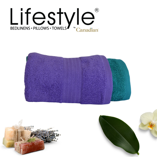 Lifestyle by Canadian T7-Cotton Bath Towels Assorted Colors Lifestyle by Canadian