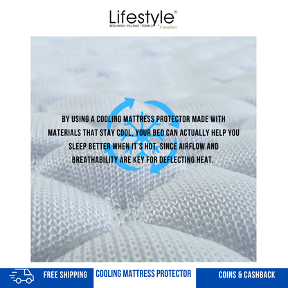 COOLING WATERPROOF MATTRESS PROTECTOR Lifestyle by Canadian Accessories Lifestyle by Canadian
