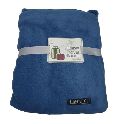 Travel Blanket, Warm and Soft Fleece Polar Blanket, Airplane Blanket, Soft Cushion, Flannel Blanket Lifestyle by Canadian