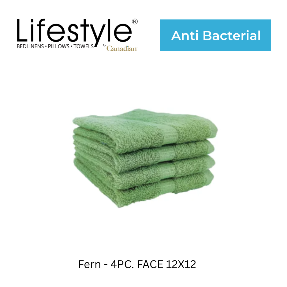 Antibac  100% Cotton Towel Bath I Fingertip I Face  I Lifestyle by Canadian #254