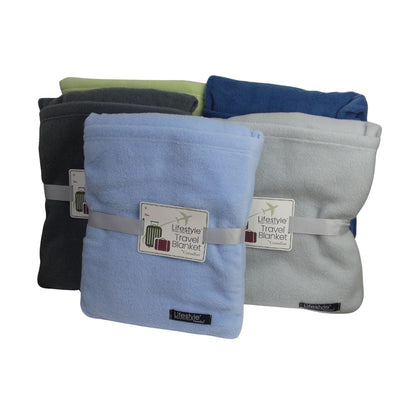 Travel Blanket, Warm and Soft Fleece Polar Blanket, Airplane Blanket, Soft Cushion, Flannel Blanket Lifestyle by Canadian