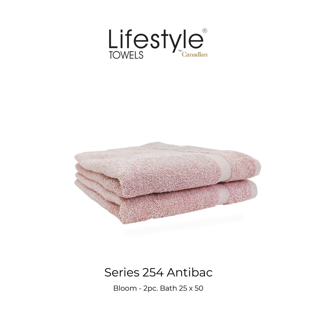 LifestylebyCanadian 254 Antibac Towel (Bath 25x50/Fingertip 12x20/Face 12x12)