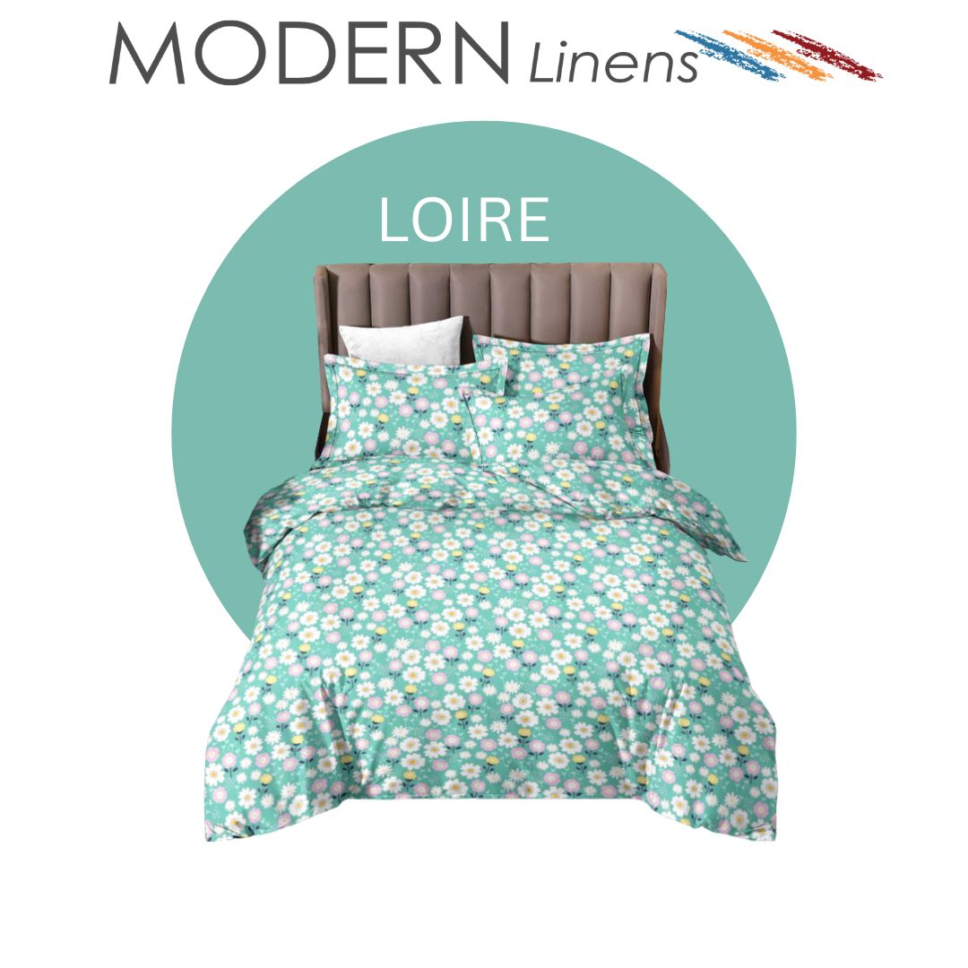 3PC BEDSHEET SET FULL I DOUBLE I Microfiber Bedsheet Set I Modern Linen | Fittedsheet & 2Pillowcase I CD