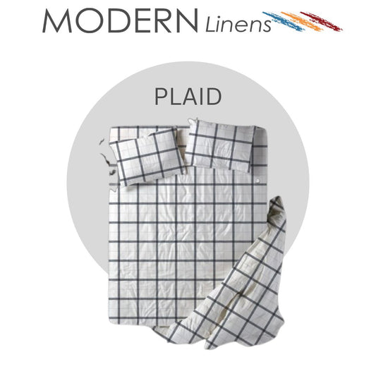 3PC BEDSHEET SET FULL I DOUBLE I Microfiber Bedsheet Set I Modern Linen | Fittedsheet & 2Pillowcase I CD