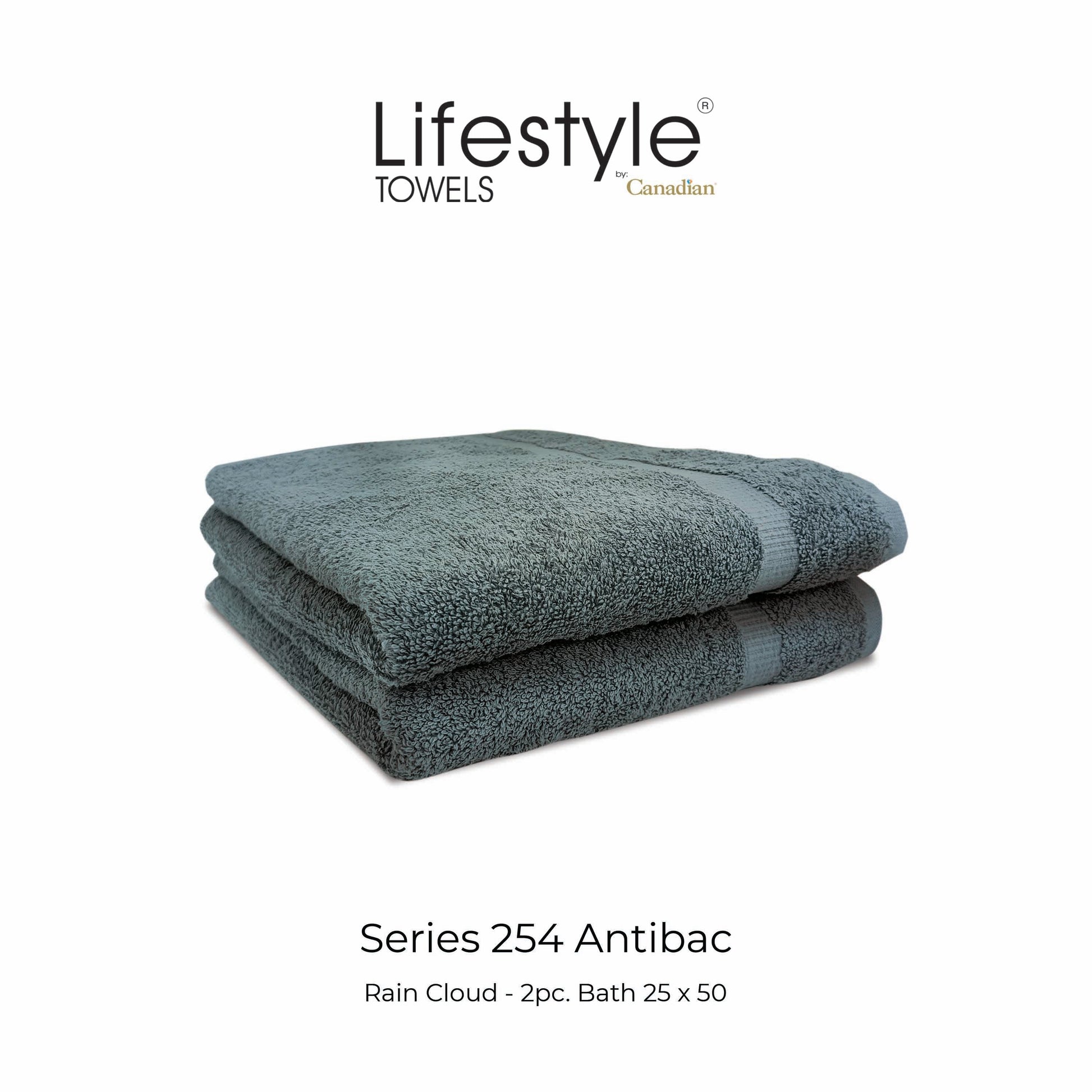 LifestylebyCanadian 254 Antibac Towel (Bath 25x50/Fingertip 12x20/Face 12x12) Lifestyle by Canadian