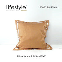 Load image into Gallery viewer, Lifestyle by Canadian T300 Egyptian Pillowsham with Pillow 21x21 inch
