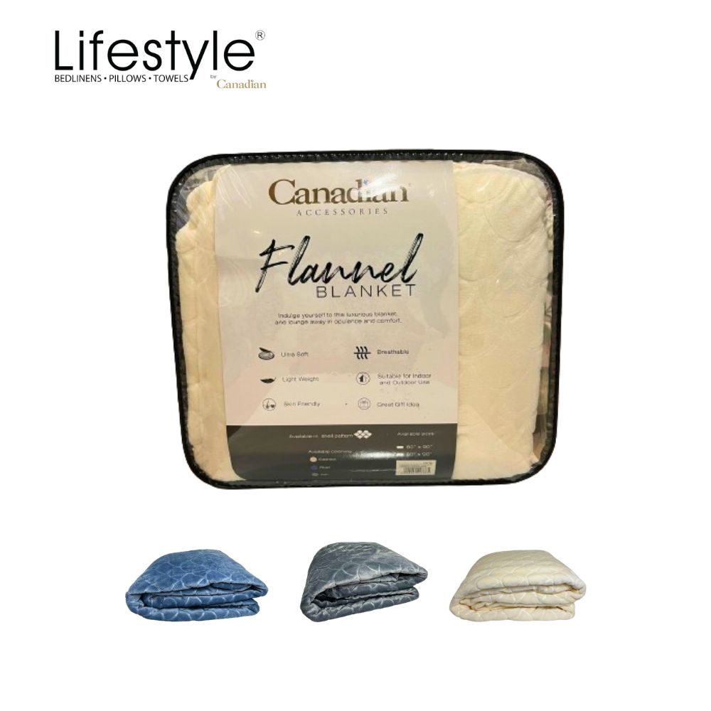 Lifestyle by Canadian Flannel Fleece Blanket Mermaid Lifestyle by Canadian