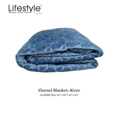 Load image into Gallery viewer, Lifestyle by Canadian Flannel Blanket Mermaid
