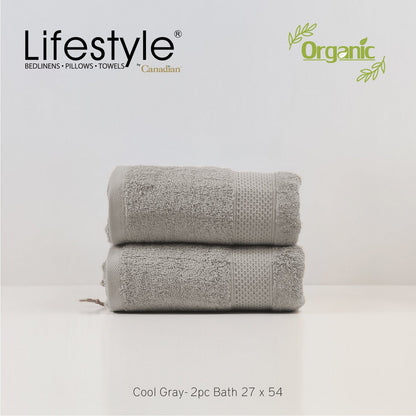Organic Cotton Towels I Lifestyle by Canadian I (2pc.Bath)(2pc.Hand)(4pc.Face) #242 Lifestyle by Canadian