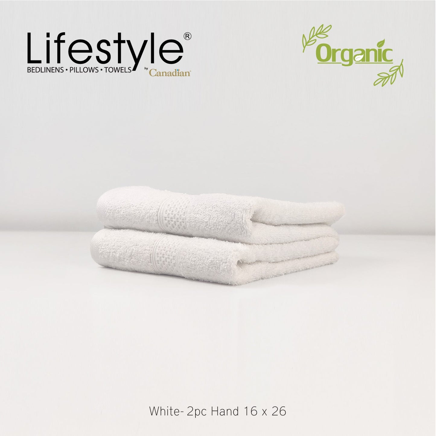 Organic Cotton Towels I Lifestyle by Canadian I (2pc.Bath)(2pc.Hand)(4pc.Face) #242 Lifestyle by Canadian