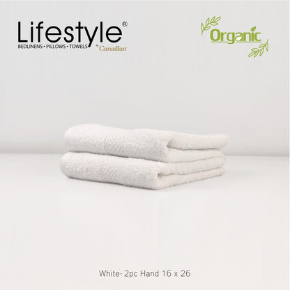 Organic Cotton Towels I Lifestyle by Canadian I (2pc.Bath)(2pc.Hand)(4pc.Face) #242 Lifestyle by Canadian