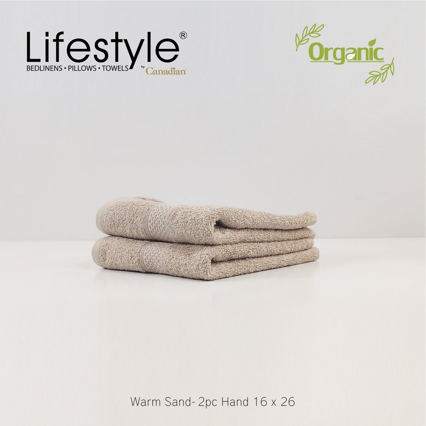 Organic Cotton Towels I Lifestyle by Canadian I (2pc.Bath)(2pc.Hand)(4pc.Face) #242 Lifestyle by Canadian