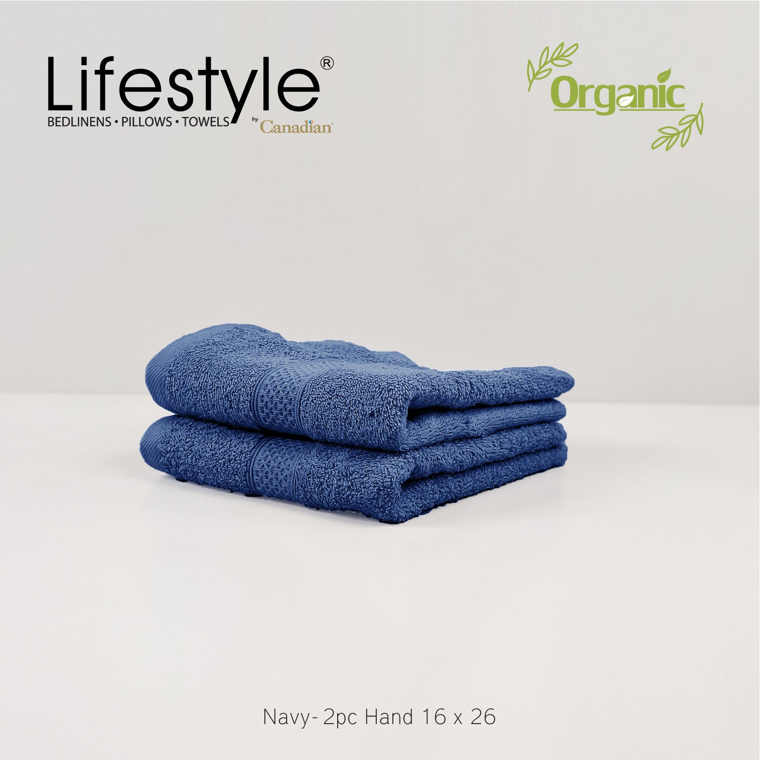 Organic Cotton Towels I Lifestyle by Canadian I (2pc.Bath)(2pc.Hand)(4pc.Face) #242 Lifestyle by Canadian