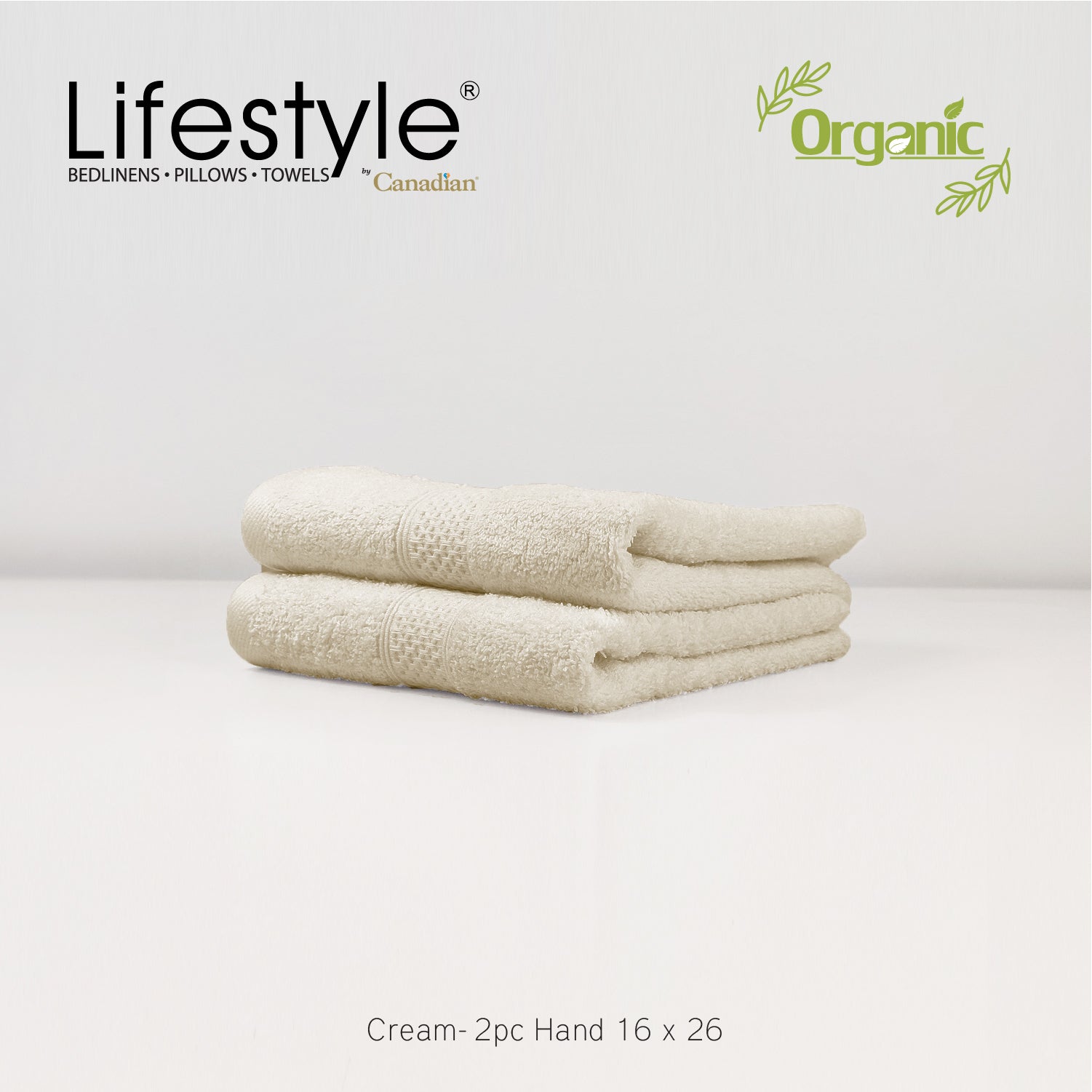 Organic Cotton Towels I Lifestyle by Canadian I (2pc.Bath)(2pc.Hand)(4pc.Face) #242 Lifestyle by Canadian