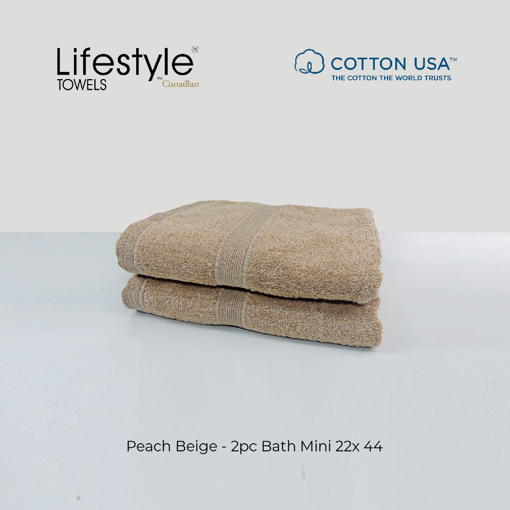 USA COTTON SUPER ABSORBENT TOWEL  2PC. BATH TOWEL SET ( 1111 ) Lifestyle by Canadian