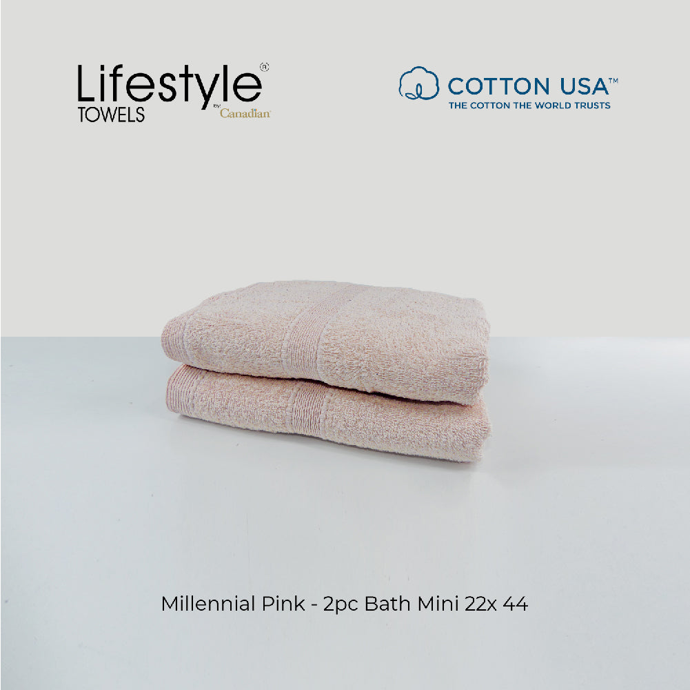 USA COTTON SUPER ABSORBENT TOWEL  2PC. BATH TOWEL SET ( 1111 ) Lifestyle by Canadian
