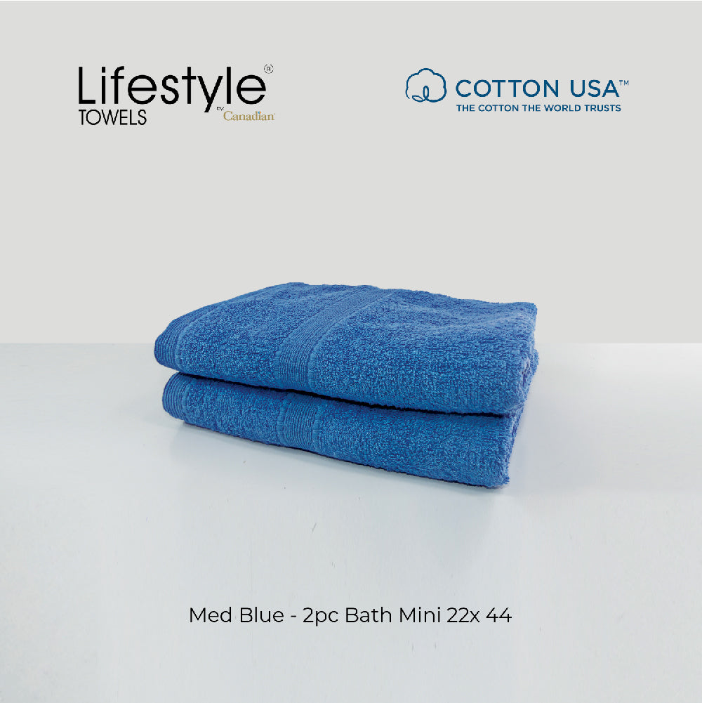 USA COTTON SUPER ABSORBENT TOWEL  2PC. BATH TOWEL SET ( 1111 ) Lifestyle by Canadian