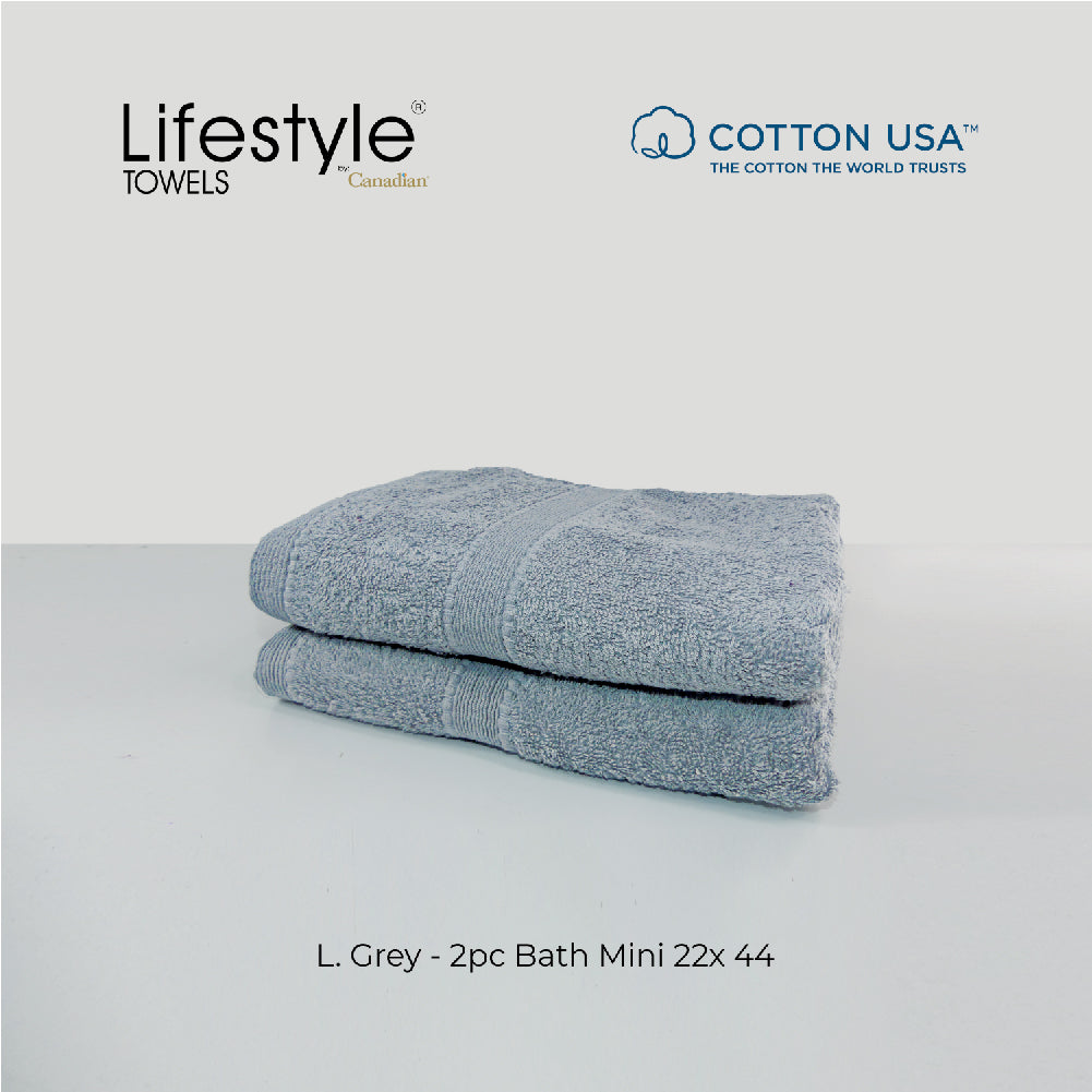 USA COTTON SUPER ABSORBENT TOWEL  2PC. BATH TOWEL SET ( 1111 ) Lifestyle by Canadian