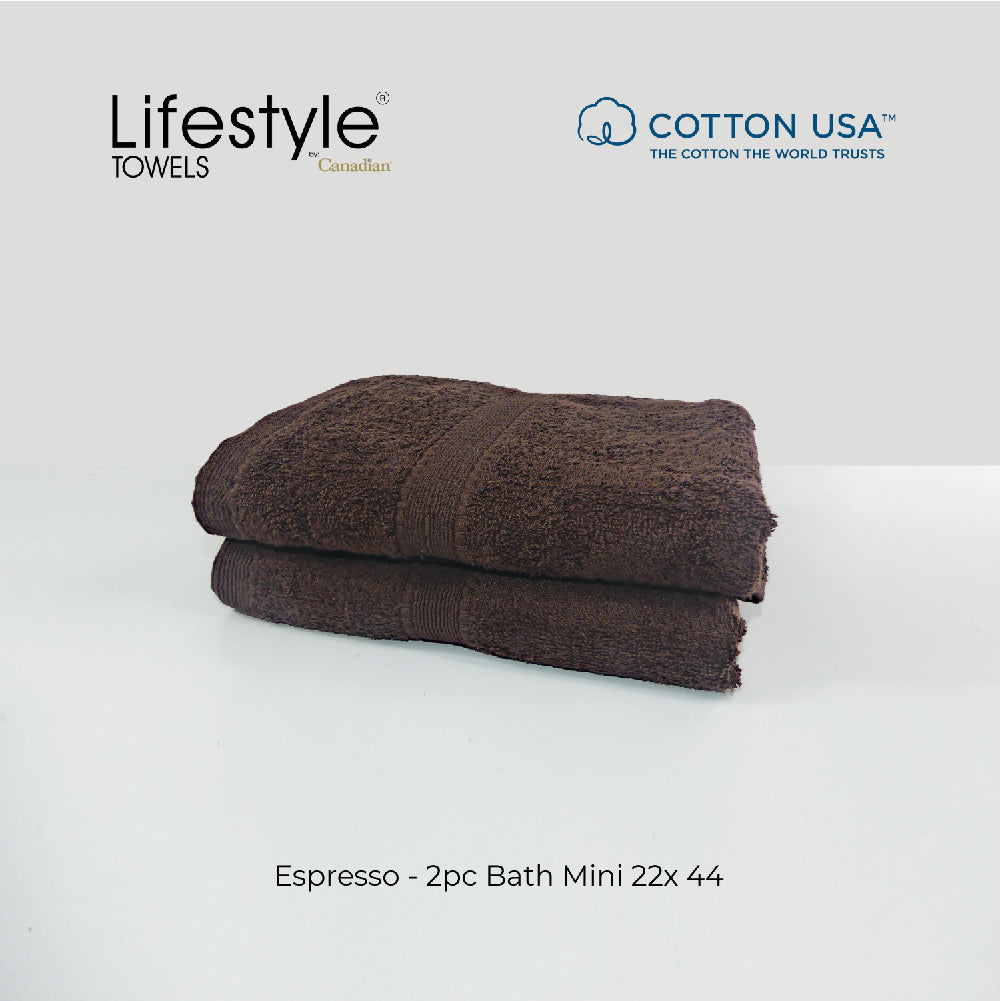 USA COTTON SUPER ABSORBENT TOWEL  2PC. BATH TOWEL SET ( 1111 ) Lifestyle by Canadian