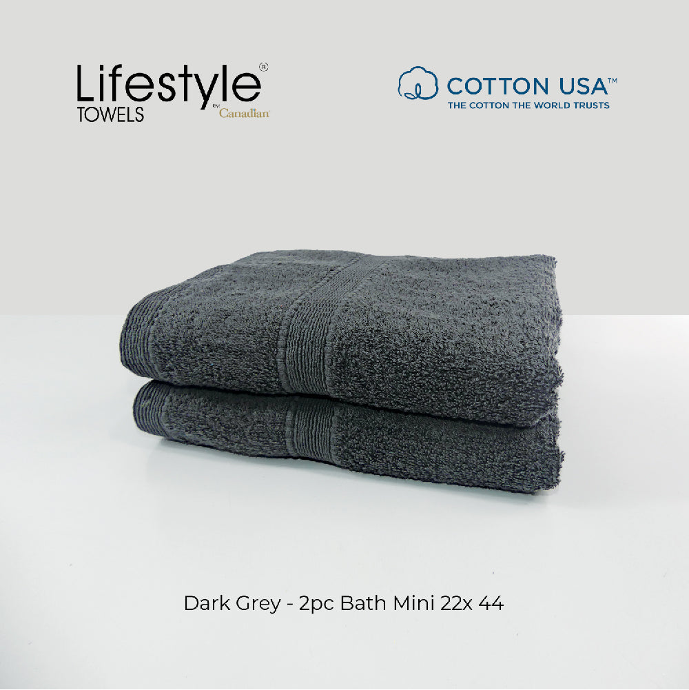 USA COTTON SUPER ABSORBENT TOWEL  2PC. BATH TOWEL SET ( 1111 ) Lifestyle by Canadian