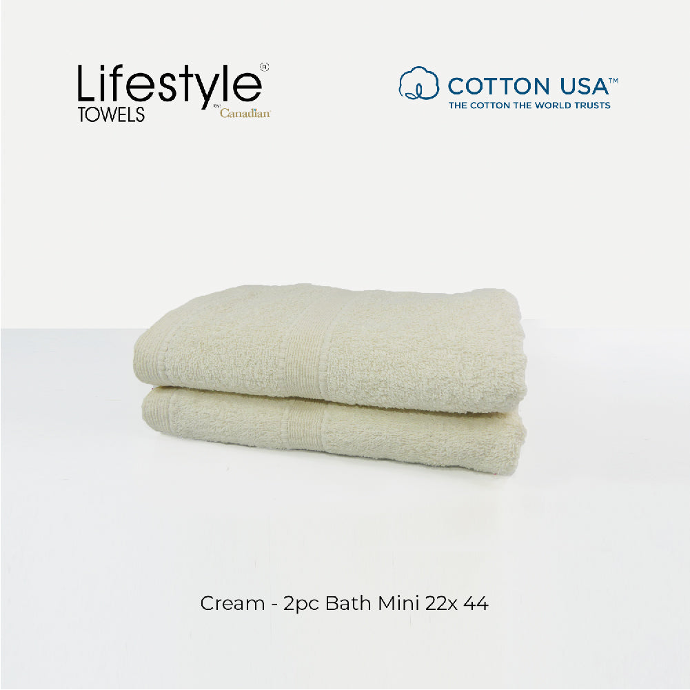 USA COTTON SUPER ABSORBENT TOWEL  2PC. BATH TOWEL SET ( 1111 ) Lifestyle by Canadian