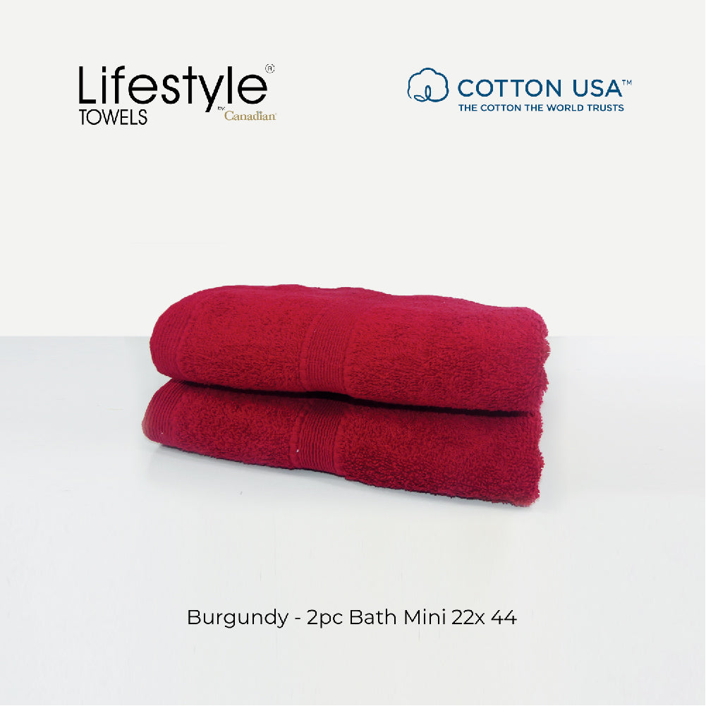 USA COTTON SUPER ABSORBENT TOWEL  2PC. BATH TOWEL SET ( 1111 ) Lifestyle by Canadian