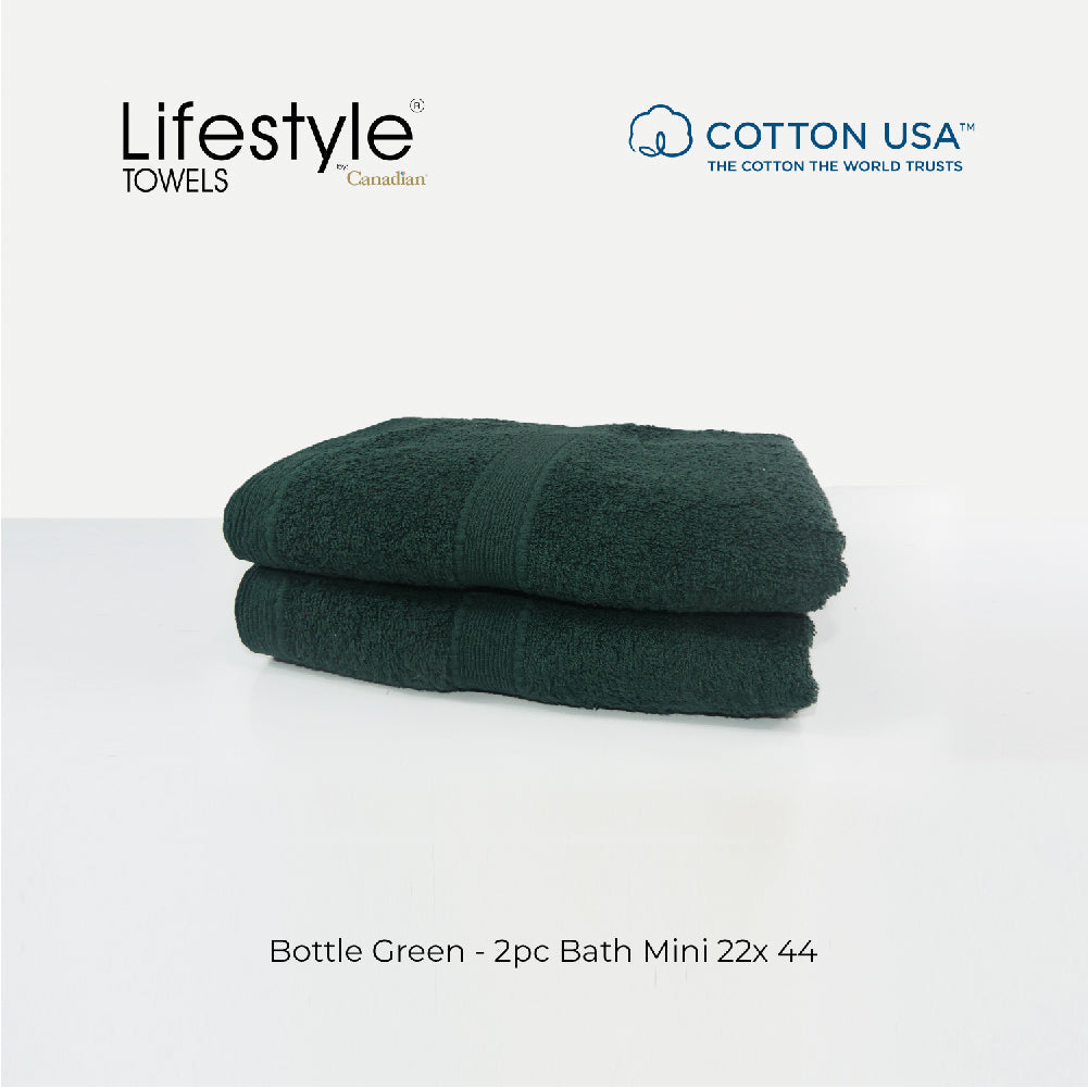 USA COTTON SUPER ABSORBENT TOWEL  2PC. BATH TOWEL SET ( 1111 ) Lifestyle by Canadian