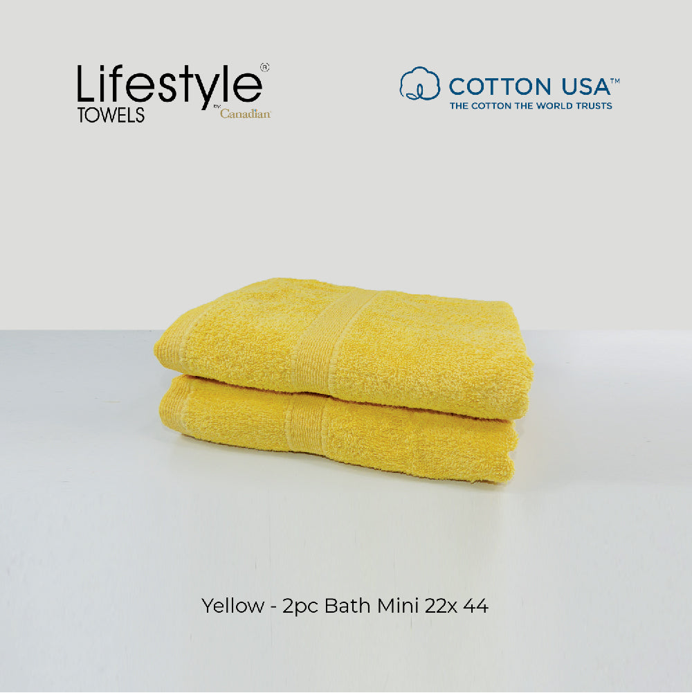 USA COTTON SUPER ABSORBENT TOWEL  2PC. BATH TOWEL SET ( 1111 ) Lifestyle by Canadian
