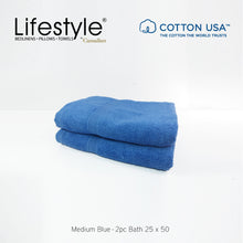 Load image into Gallery viewer, USA COTTON SUPER ABSORBENT TOWEL  2PC. BATH TOWEL SET ( 1111 )
