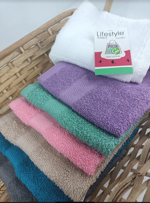 LifestylebyCanadina 69-2 Pick Go Towel (Bath,Figertip,Face)