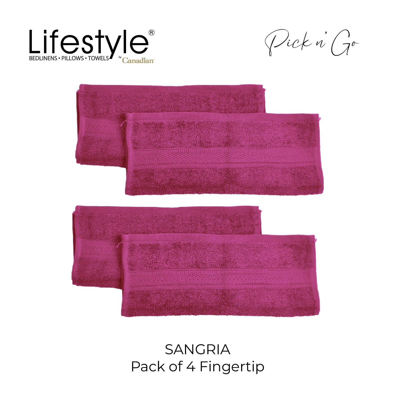 LifestylebyCanadian 88-2 Pick N Go Towel (2PCBath,4PCFigertip,4PCFace) Lifestyle by Canadian