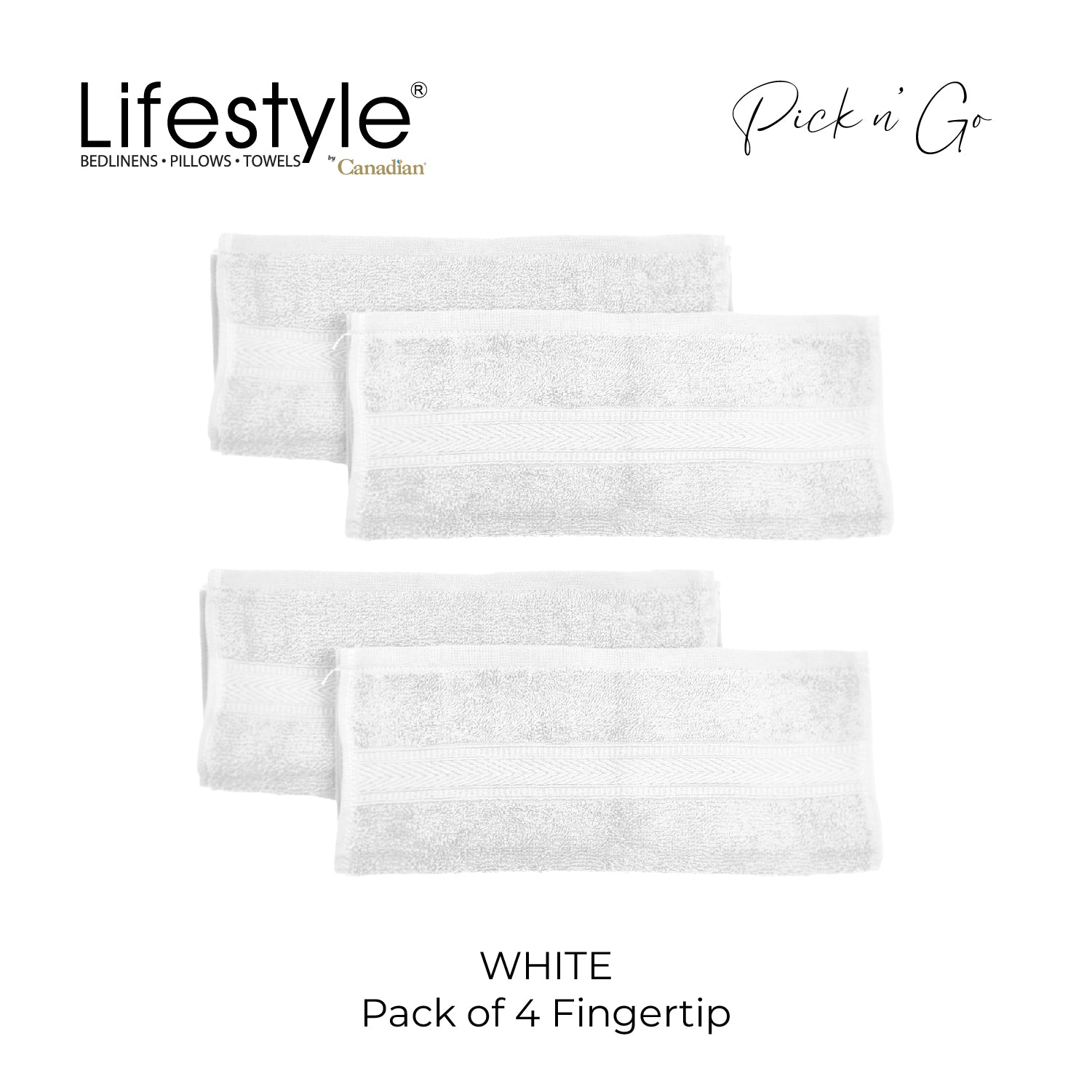 LifestylebyCanadian 88-2 Pick N Go Towel (2PCBath,4PCFigertip,4PCFace) Lifestyle by Canadian