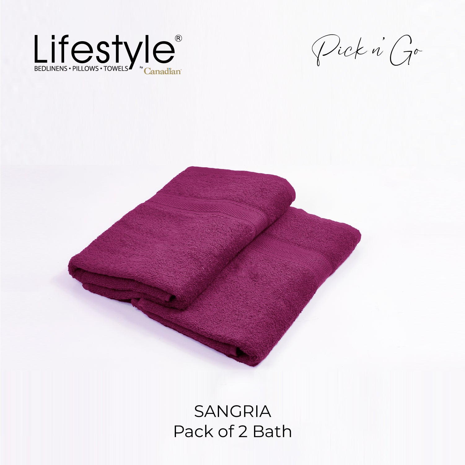 LifestylebyCanadian 88-2 Pick N Go Towel (2PCBath,4PCFigertip,4PCFace) Lifestyle by Canadian