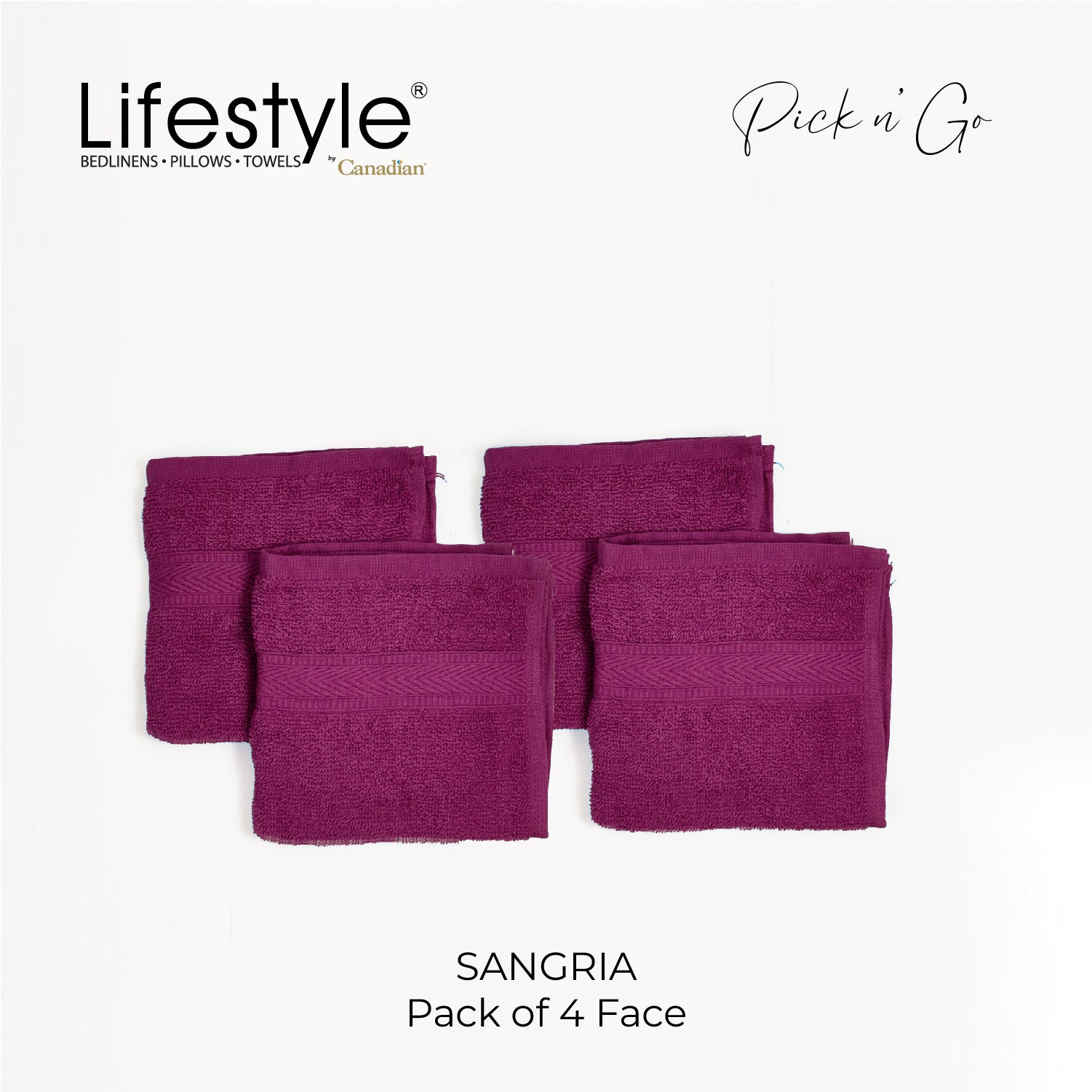 LifestylebyCanadian 88-2 Pick N Go Towel (2PCBath,4PCFigertip,4PCFace) Lifestyle by Canadian