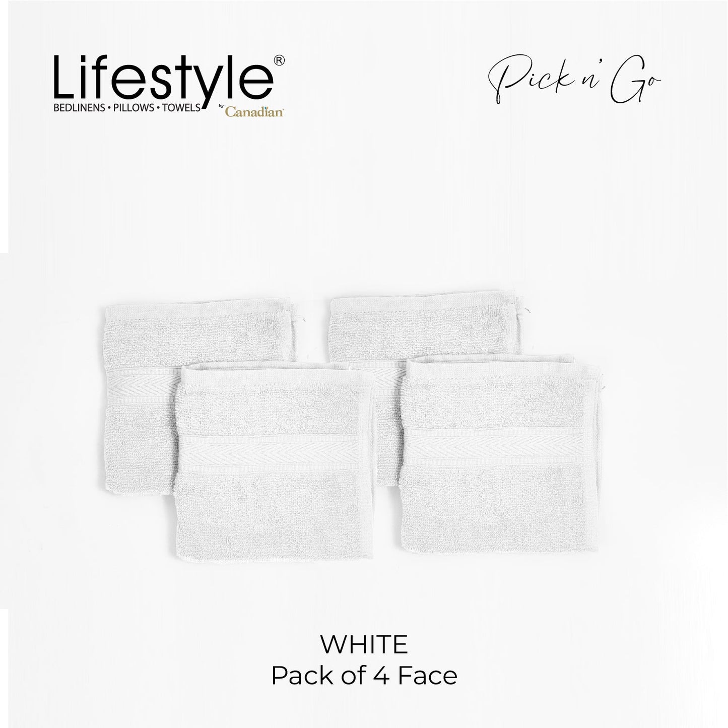 LifestylebyCanadian 88-2 Pick N Go Towel (2PCBath,4PCFigertip,4PCFace) Lifestyle by Canadian